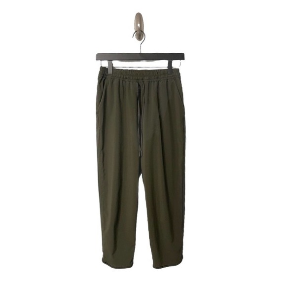 FINAL Lululemon Keep It Classic Crop Pants 23" Dark Olive LIKE NEW! - Picture 3 of 6